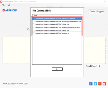 DataHelp NSF to PST Wizard screenshot 2