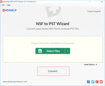 DataHelp NSF to PST Wizard screenshot 3