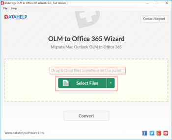 DataHelp OLM to Office365 Wizard screenshot 3