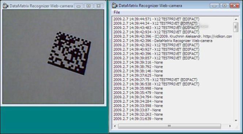 DataMatrix Recognizer Web-Camera screenshot 2