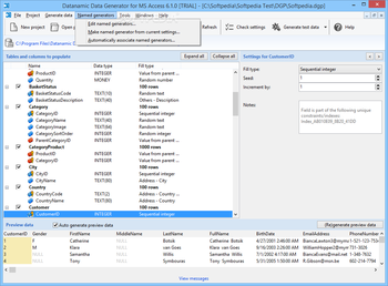 Datanamic Data Generator for MS Access screenshot 5