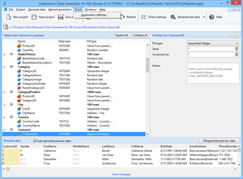 Datanamic Data Generator for MS Access screenshot 6