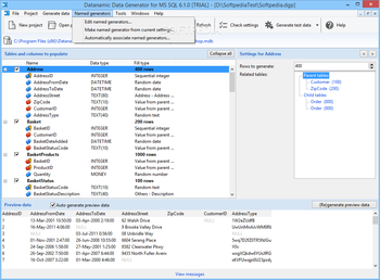 Datanamic Data Generator for MS SQL Server screenshot 5