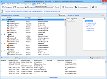 Datanamic Data Generator for MS SQL Server screenshot 6