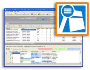 Datanamic DataDiff CrossDB screenshot