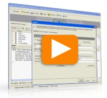 Datanamic SchemaDiff for MySQL screenshot