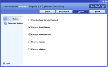 DataNumen Access Repair screenshot 3