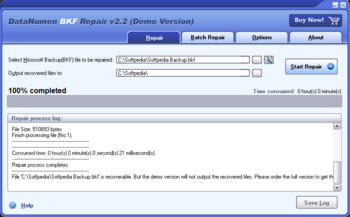 DataNumen BKF Repair screenshot