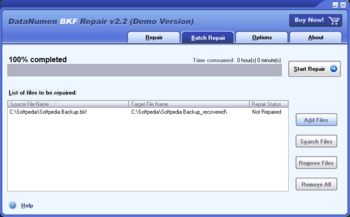 DataNumen BKF Repair screenshot 2