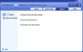 DataNumen BKF Repair screenshot 3