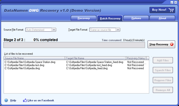 DataNumen DWG Recovery screenshot 2