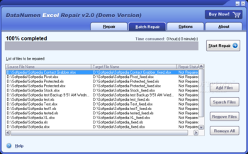 DataNumen Excel Repair screenshot 2