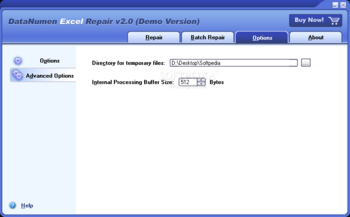 DataNumen Excel Repair screenshot 4