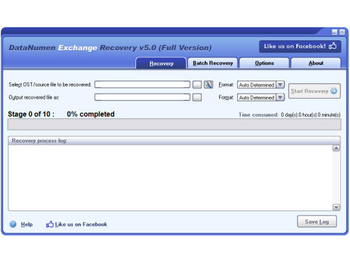 DataNumen Exchange Recovery screenshot