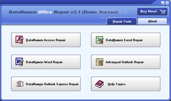 DataNumen Office Repair (formerly Advanced Office Repair) screenshot
