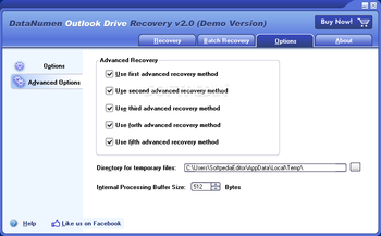 DataNumen Outlook Drive Recovery screenshot 5