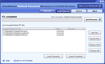 DataNumen Outlook Password Recovery screenshot 3