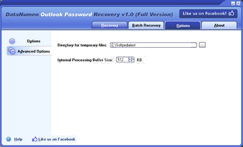 DataNumen Outlook Password Recovery screenshot 4