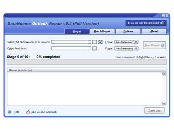DataNumen Outlook Repair screenshot