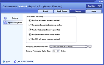 DataNumen Outlook Repair (formerly Advanced Outlook Repair) screenshot 4