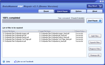 DataNumen PDF Repair (formerly Advanced PDF Repair) screenshot 2
