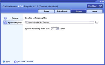 DataNumen PDF Repair (formerly Advanced PDF Repair) screenshot 4