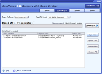 DataNumen SQL Recovery screenshot 3