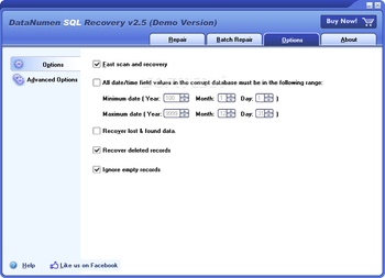 DataNumen SQL Recovery screenshot 4