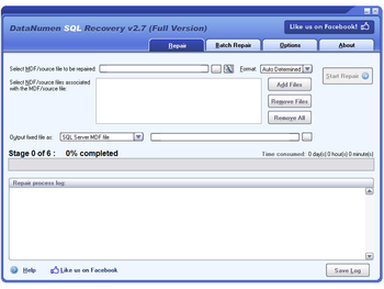 DataNumen SQL Recovery screenshot