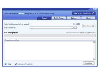 DataNumen Word Repair screenshot
