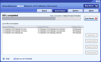 DataNumen Word Repair (formerly Advanced Word Repair) screenshot 2