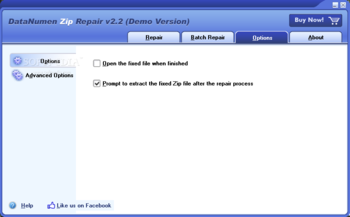 DataNumen Zip Repair (formerly Advanced Zip Repair) screenshot 3