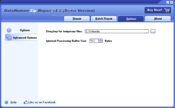 DataNumen Zip Repair (formerly Advanced Zip Repair) screenshot 4