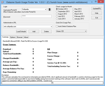 Dataone Quick Usage Finder screenshot