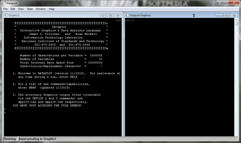 Dataplot screenshot