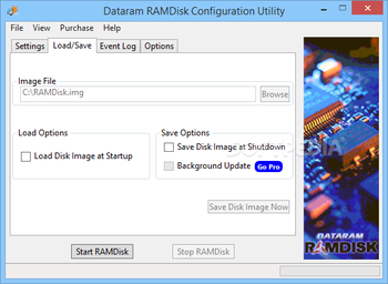 Dataram RAMDisk screenshot 2