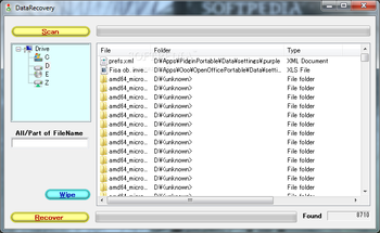 DataRecovery screenshot