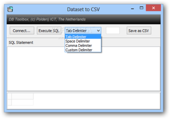 Dataset to CSV screenshot