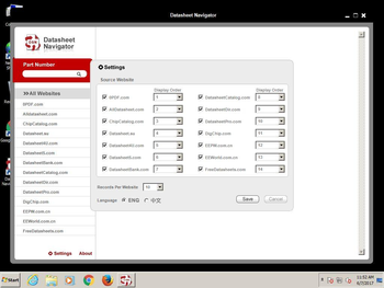 Datasheet Navigator screenshot