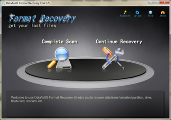 DataToUS Format Recovery screenshot