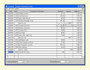 Dataware Checkbook screenshot 3