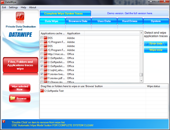 DataWipe screenshot