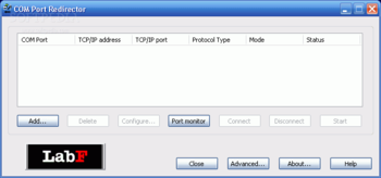 datAxe TCP IP serial data converter screenshot