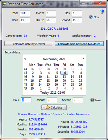 Date and Time Calculator screenshot 2