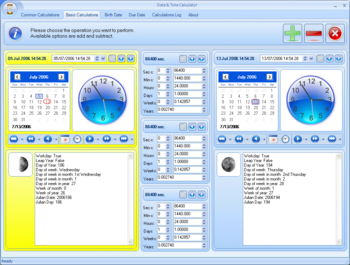 Date and Time Calculator screenshot