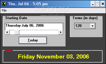 DateCalc screenshot