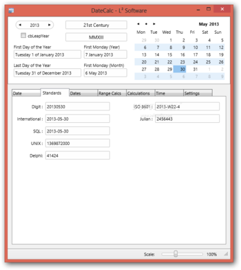 DateCalc screenshot 2