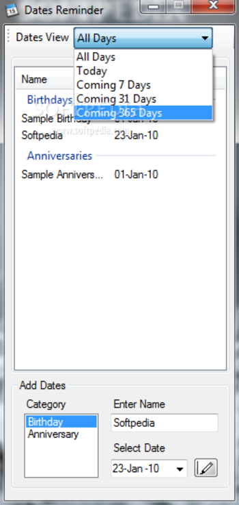 Dates Reminder screenshot 2