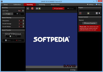 DAVID 3D Scanner screenshot 3
