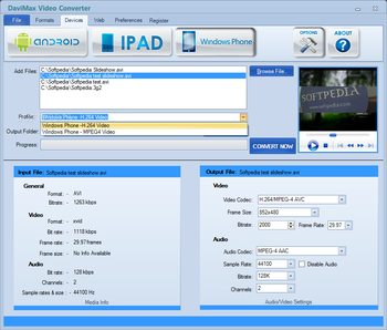 DAVIMAX Video Converter screenshot 2